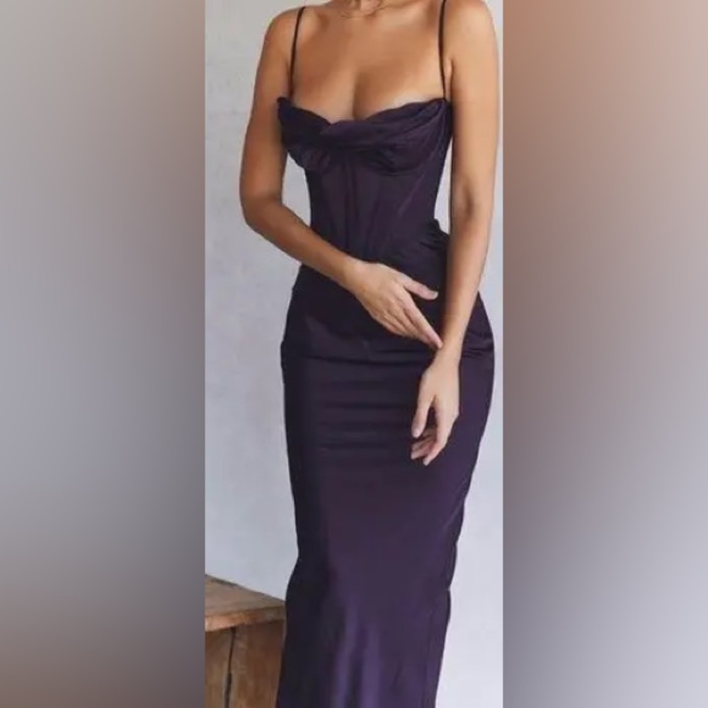 House of CB Charmaine Dress in Night Shade Purple. Size Small.